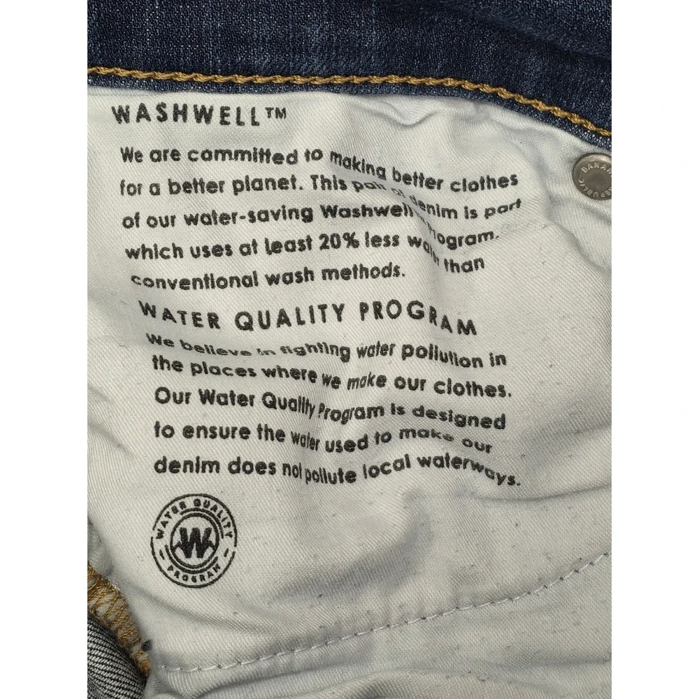 Banana Republic Mid Rise Skinny Jeans Dark Wash Raw Hem 29 Petite‎ Washwell